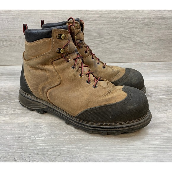 Red Wing Burnside Men\'s 2410 Waterproof Work Boots Leather Tan 11.5 EH Safety‎ main image 7